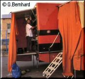Die K�che im Rotel-Bus
