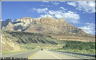 Anfahrt zum Zion Nationalpark